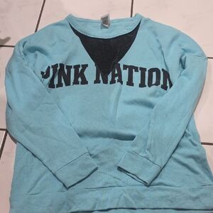 Victoria's Secret Light Blue Sweatshirt